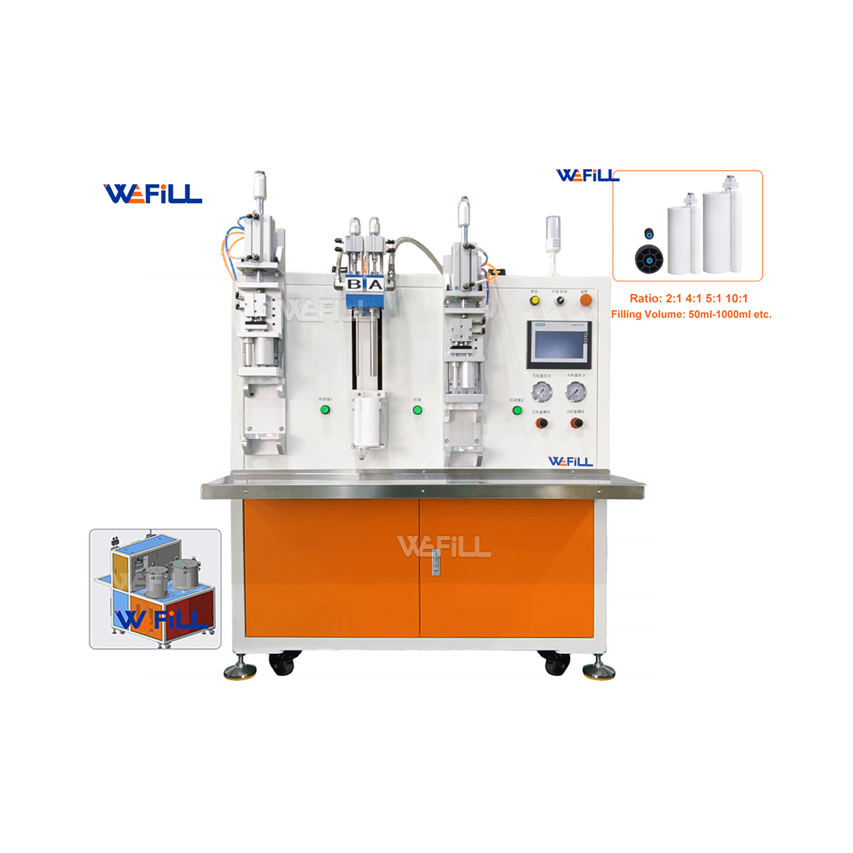 Wefill-f001-low-viscosity-2k-cartridge-10-1-ab-adhesive-filler-50ml-490ml-1