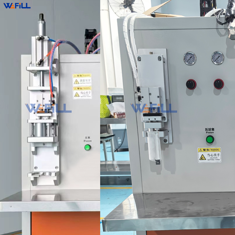 490ml 50ml 10:1 AB cartridge piston pressing fixture – for automatic piston insertion and capping after filling