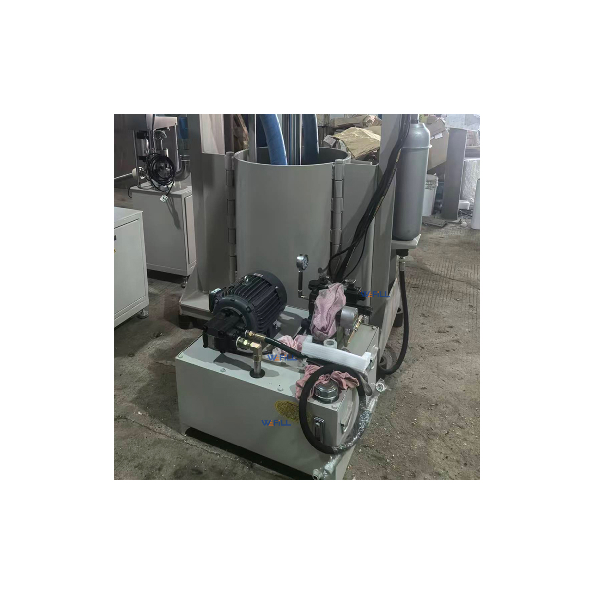 Semi Automatic Grease Cartridge Filling Machine with Press Machine 08