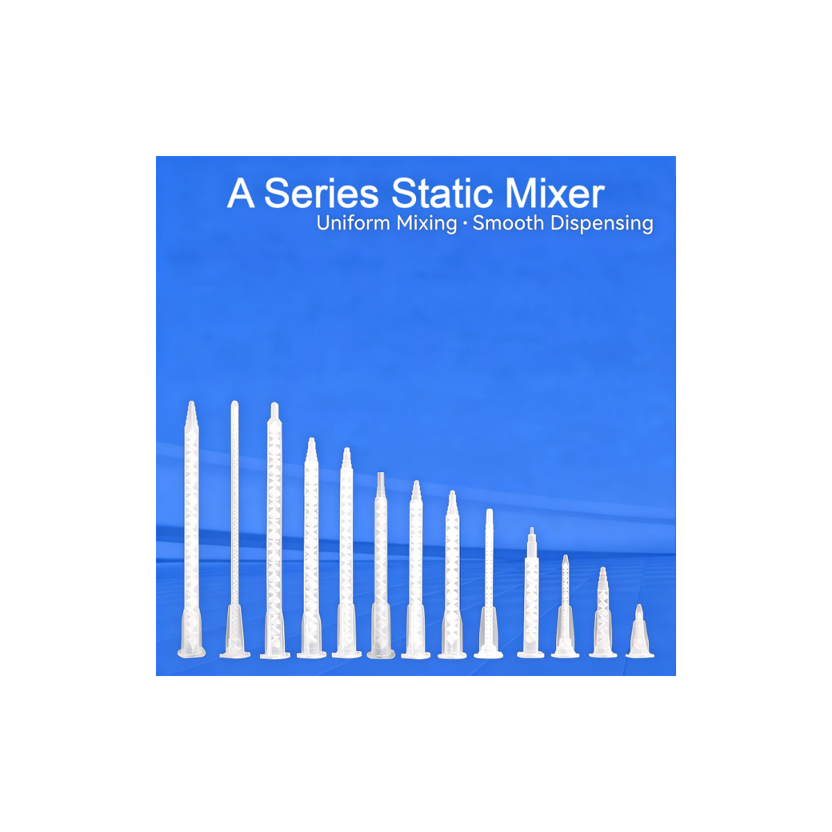 Two Component Dual Cartridge Adhesive A Series Static Mixer Product Family Slider