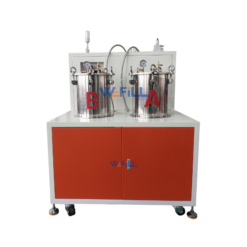 High-quality stainless steel pressure tank designed for stable adhesive storage and material feeding, suitable for epoxy resin, polyurethane, acrylic, and other two-component adhesives.